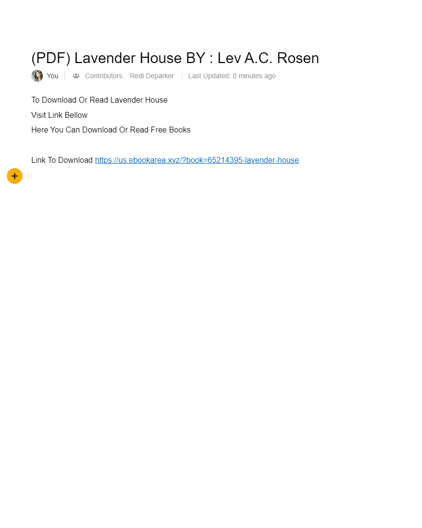 (PDF) Lavender House BY Lev A.C. Rosen AI Powered Online Docs