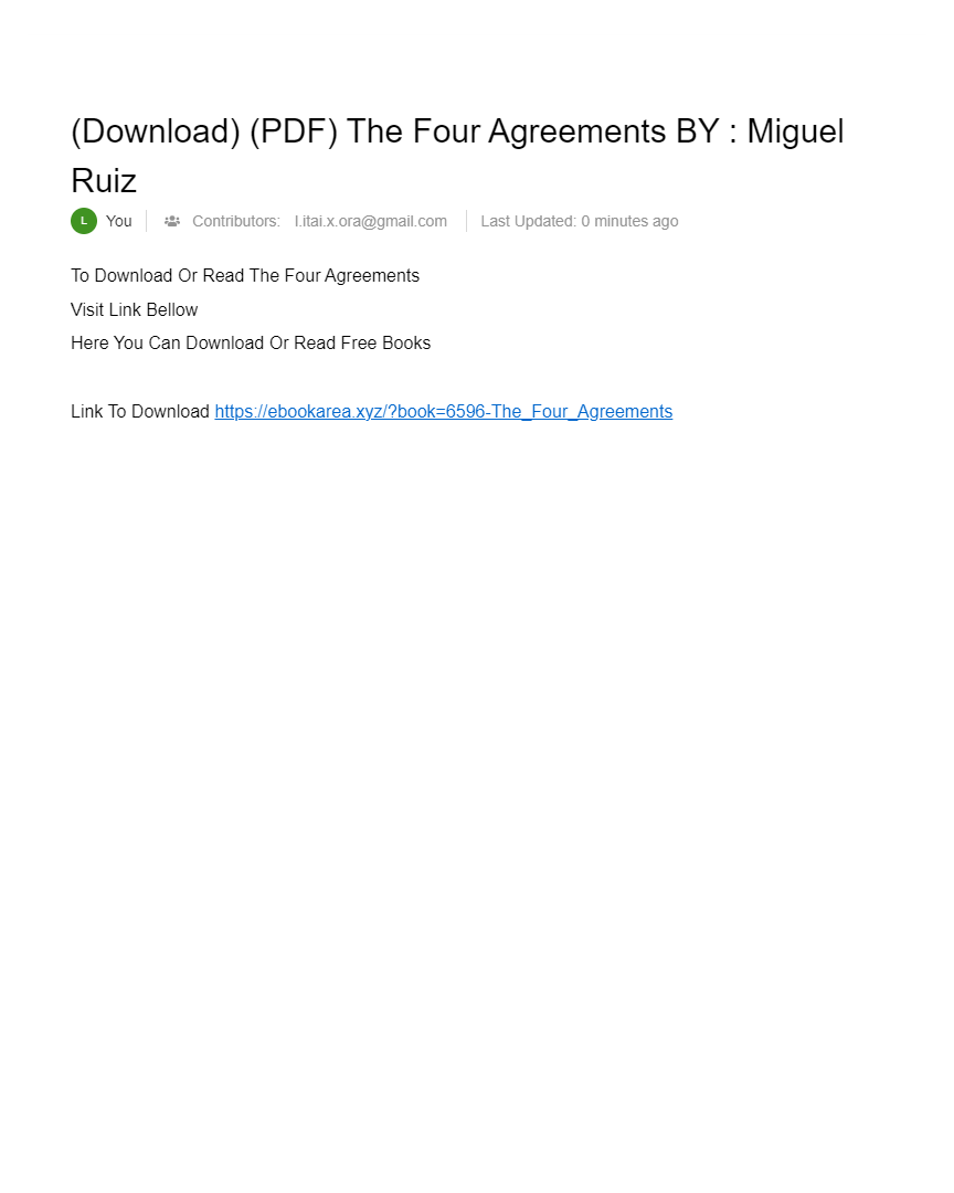(Download) (PDF) The Four Agreements BY Miguel Ruiz AI Powered Online Docs