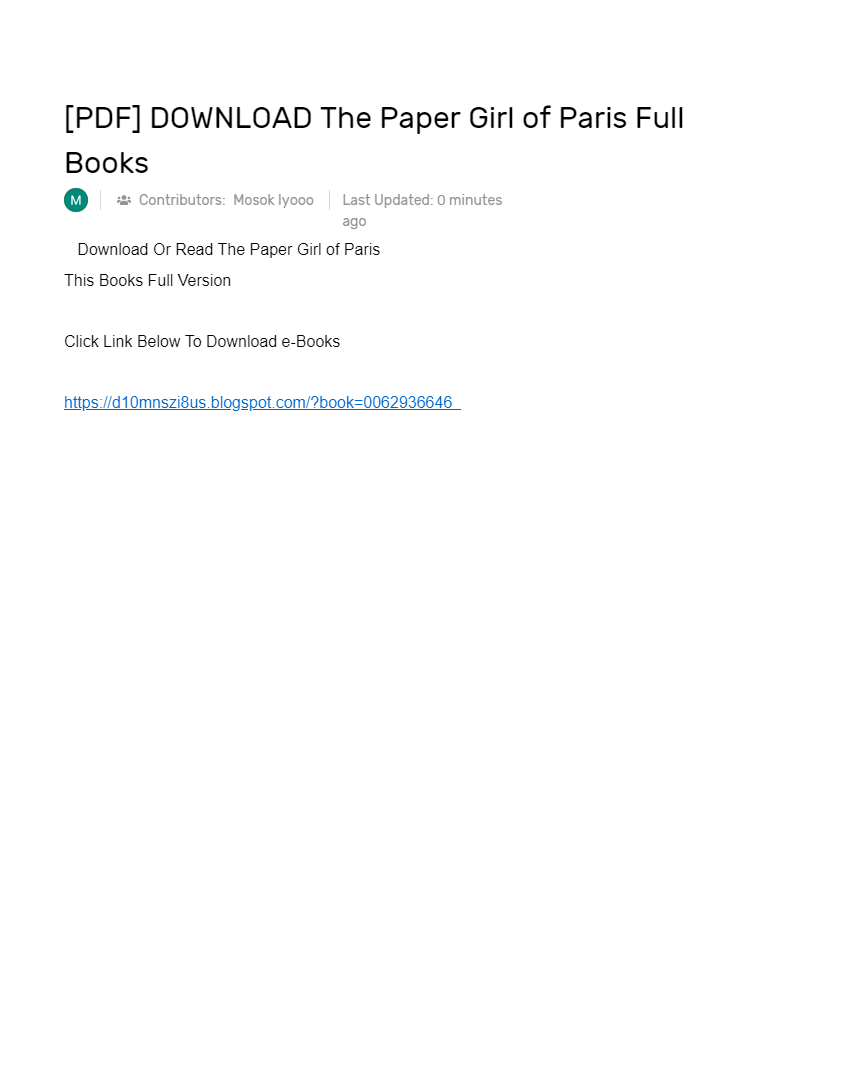[PDF] DOWNLOAD The Paper Girl of Paris Full Books AI Powered Online Docs