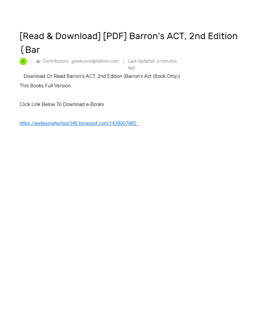 [Read & Download] [PDF] Barron's ACT, 2nd Edition (Bar AI Powered
