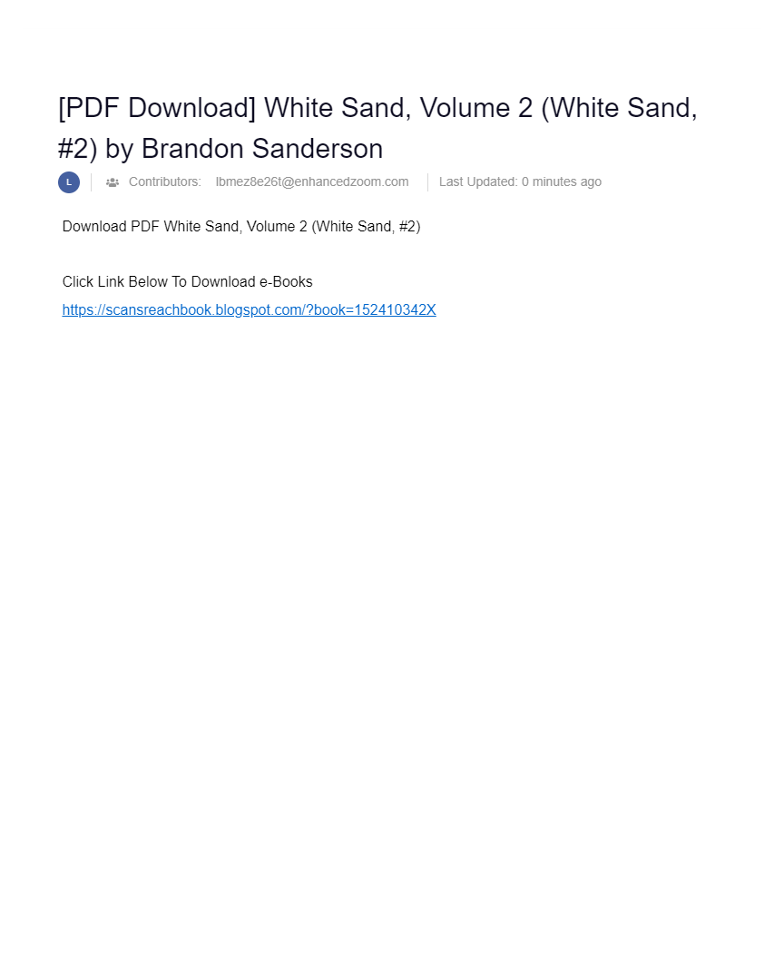 [PDF Download] White Sand, Volume 2 (White Sand, 2) by Brandon