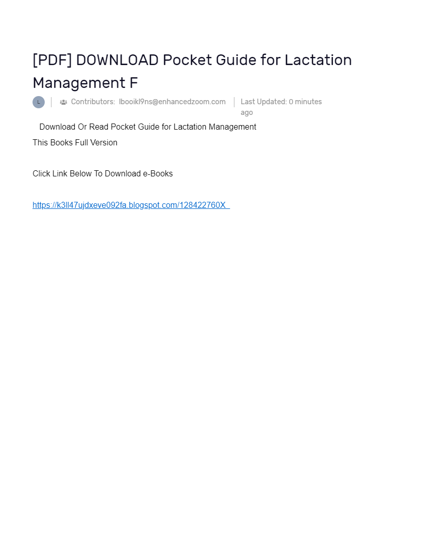 [PDF] DOWNLOAD Pocket Guide for Lactation Management F AI Powered