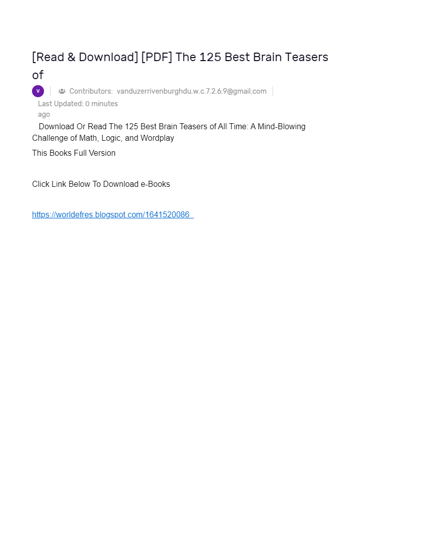 [Read & Download] [PDF] The 125 Best Brain Teasers of AI Powered