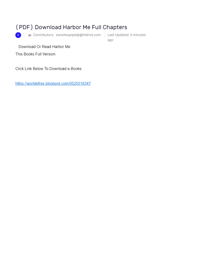 (PDF) Download Harbor Me Full Chapters AI Powered Online Docs