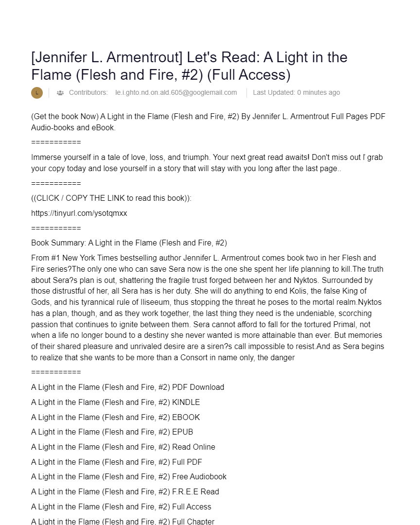 [Jennifer L. Armentrout] Let's Read A Light in the Flame (Flesh and